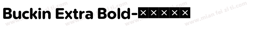 Buckin Extra Bold字体转换